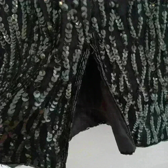 Stenay Sequined Silk Dress Size 10 - Picture 13 of 16